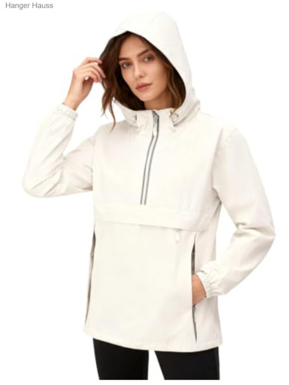 Packable Waterproof Rain Jacket with Hood for Women Ultra-Lightweight